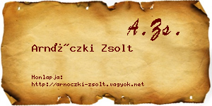 Arnóczki Zsolt névjegykártya
